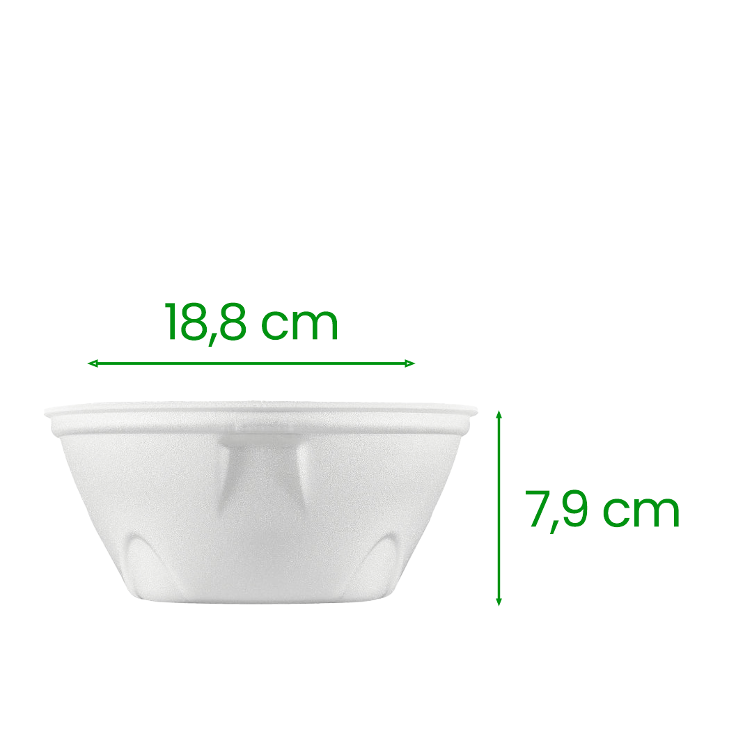 Marmitex de Isopor 1.100ml sem tampa Bom Apetite com 100 unidades - e - dona
