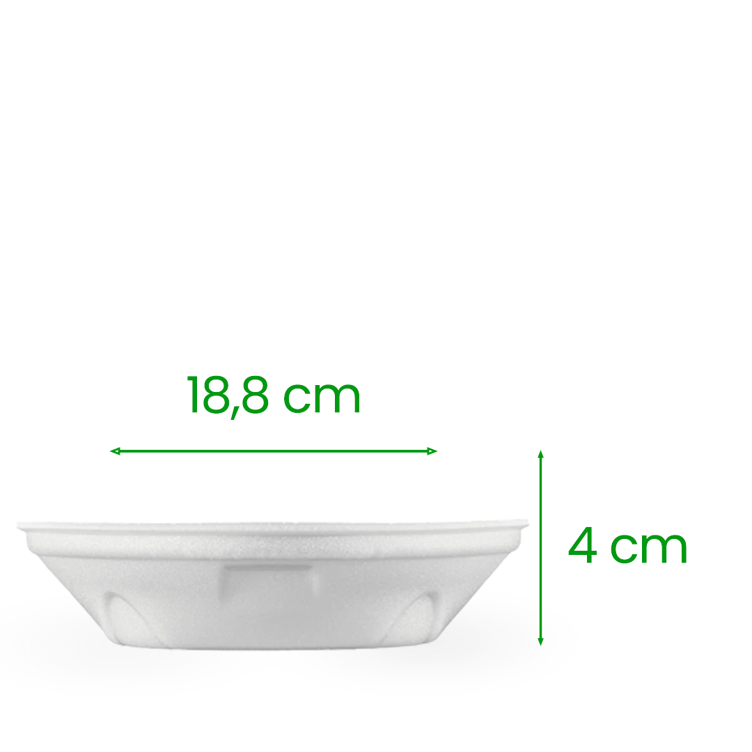 Marmitex de Isopor 500ml Sem Tampa Bom Apetite com 100 unidades - e - dona