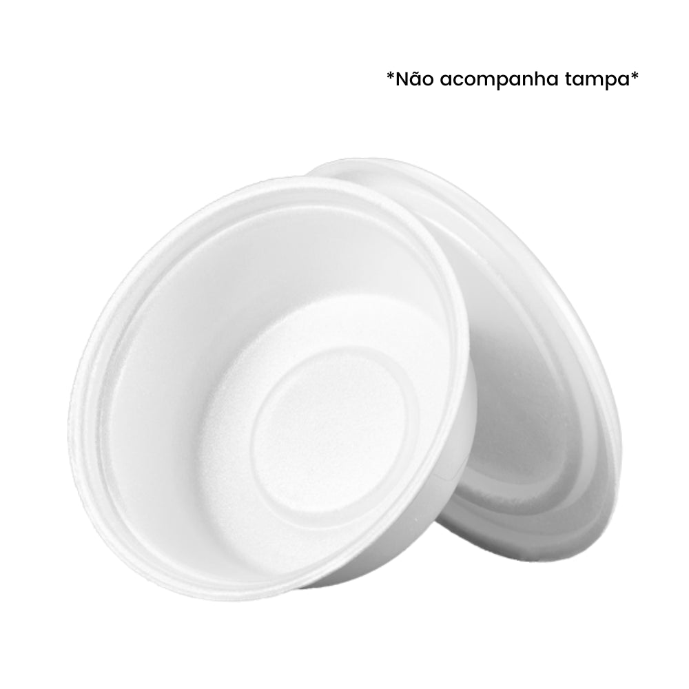 Marmitex de Isopor 900ml sem tampa Ultratherm com 100 unidades - Mantenha sua refeição fresca e quente - e - dona