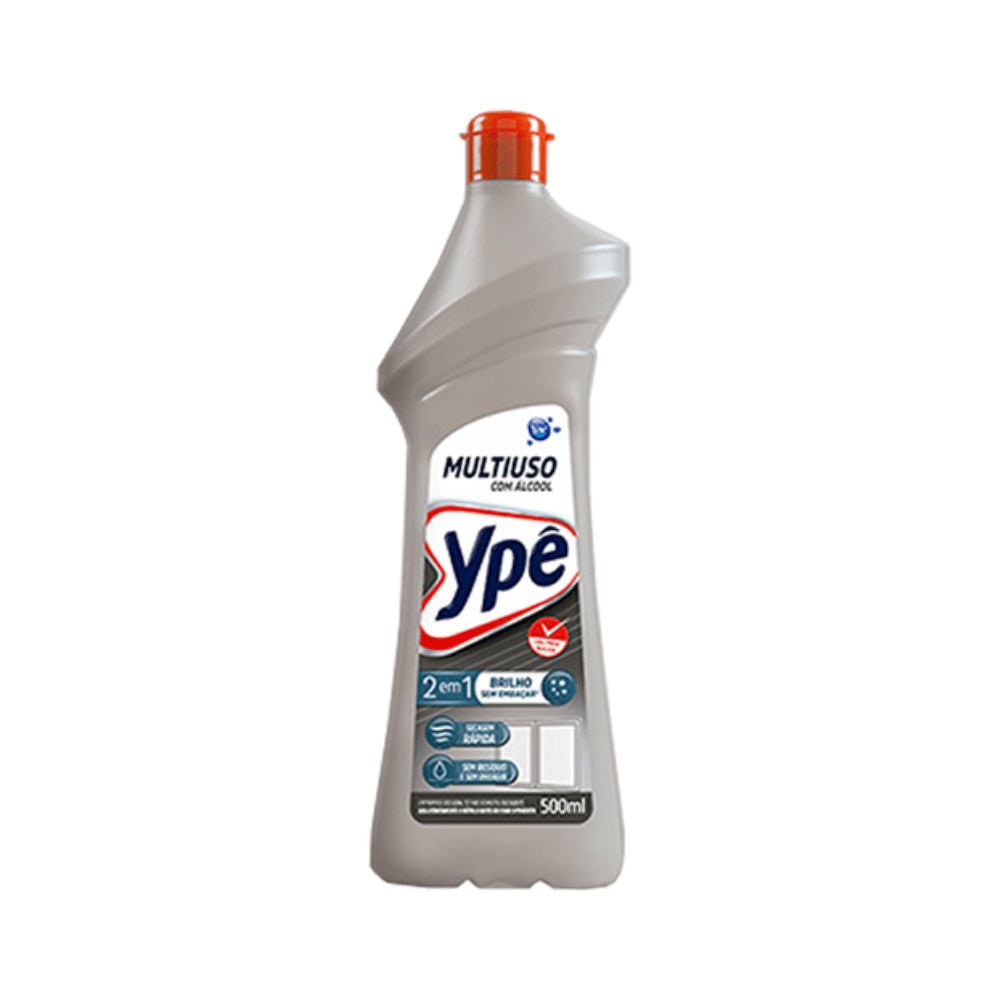 Multiuso Ypê com álcool 500ml Limpa e dá brilho sem embaçar - e - dona