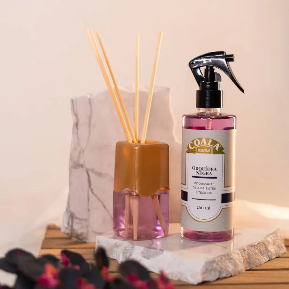 Odorizador de ambiente e tecidos 260ml Orquídea Negra Coala - e - dona