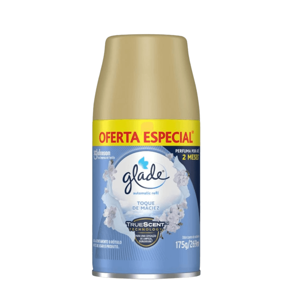 Odorizador de Ambiente Glade Refil Toque de Maciez 269ml - e - dona