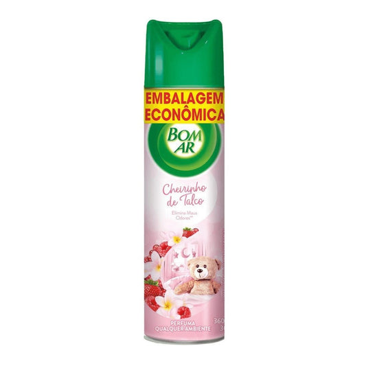 Odorizador de Ar Cheirinho de Talco Bom Ar 360ml - e - dona