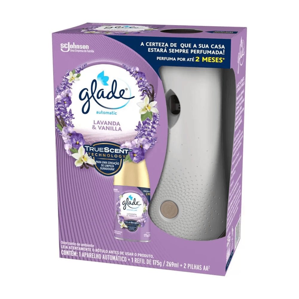 Odorizador de Ar Lavanda & Vanilla Glade Aparelho e Refil 269ml - e - dona