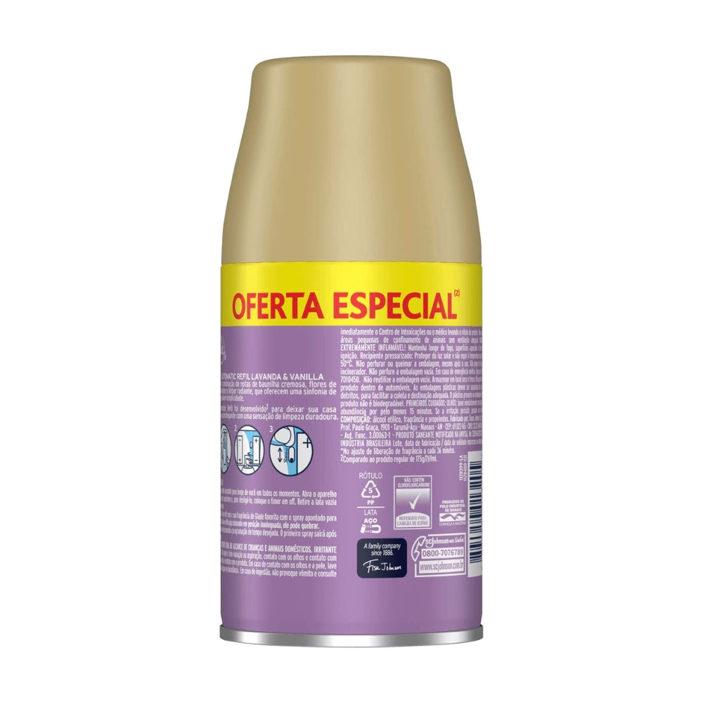 Odorizador de Ar Lavanda & Vanilla Glade Refil 269ml promocional - e - dona