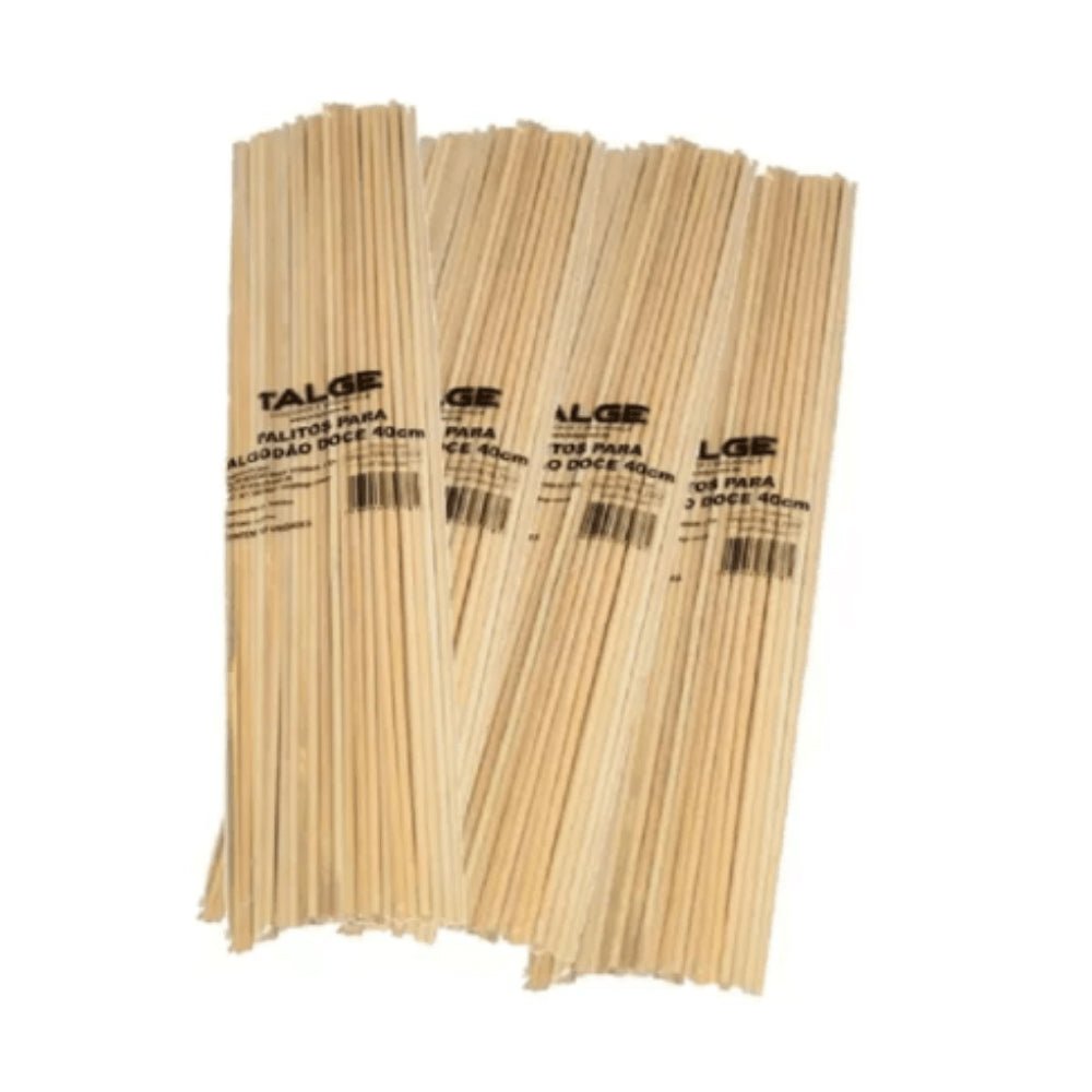 Palito de Algodão Doce Bambu Talge C/ 100 Unidades - e - dona