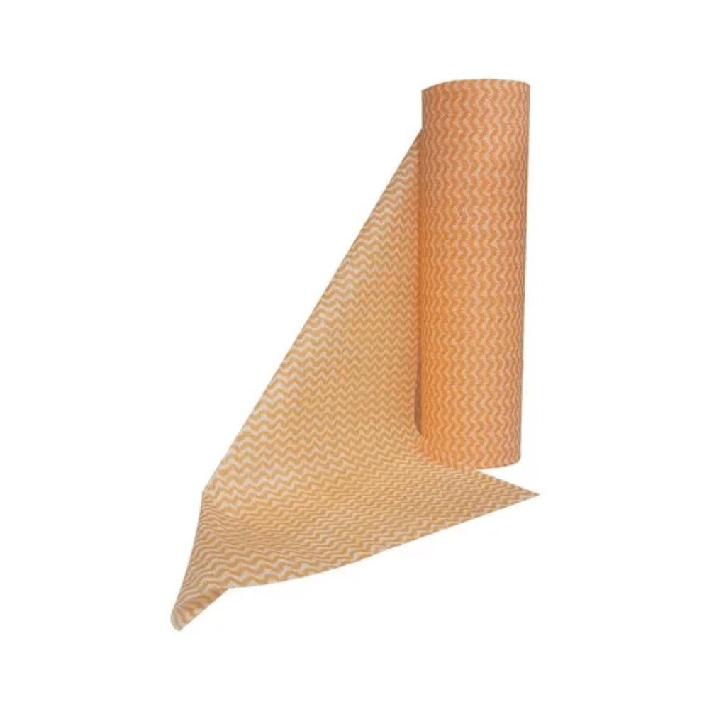 Pano Bobina 28x25m Laranja Life Clean com 50 panos - e - dona