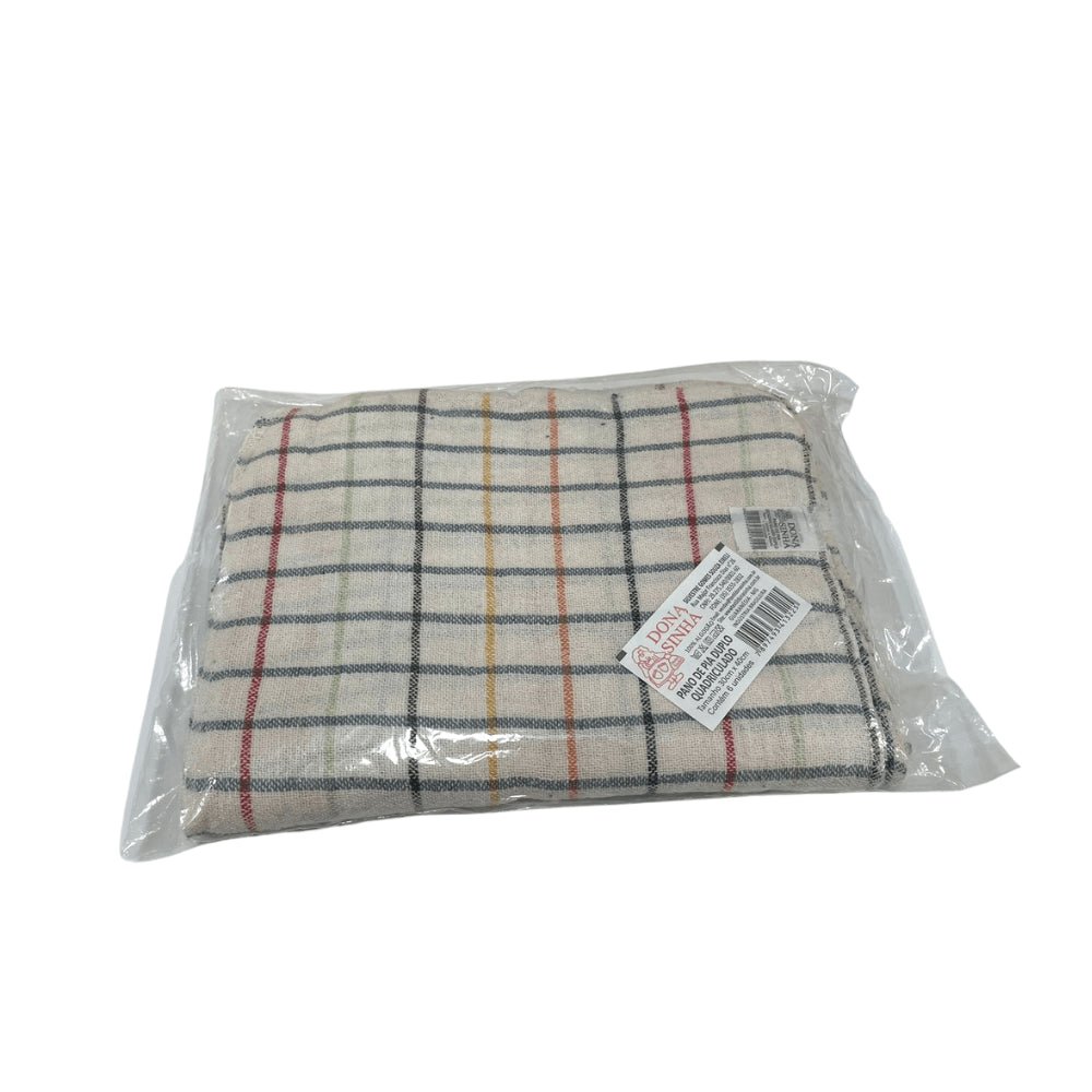 Pano de Pia Quadriculado Dona Sinhá 30x40cm com 6 unidades - e - dona