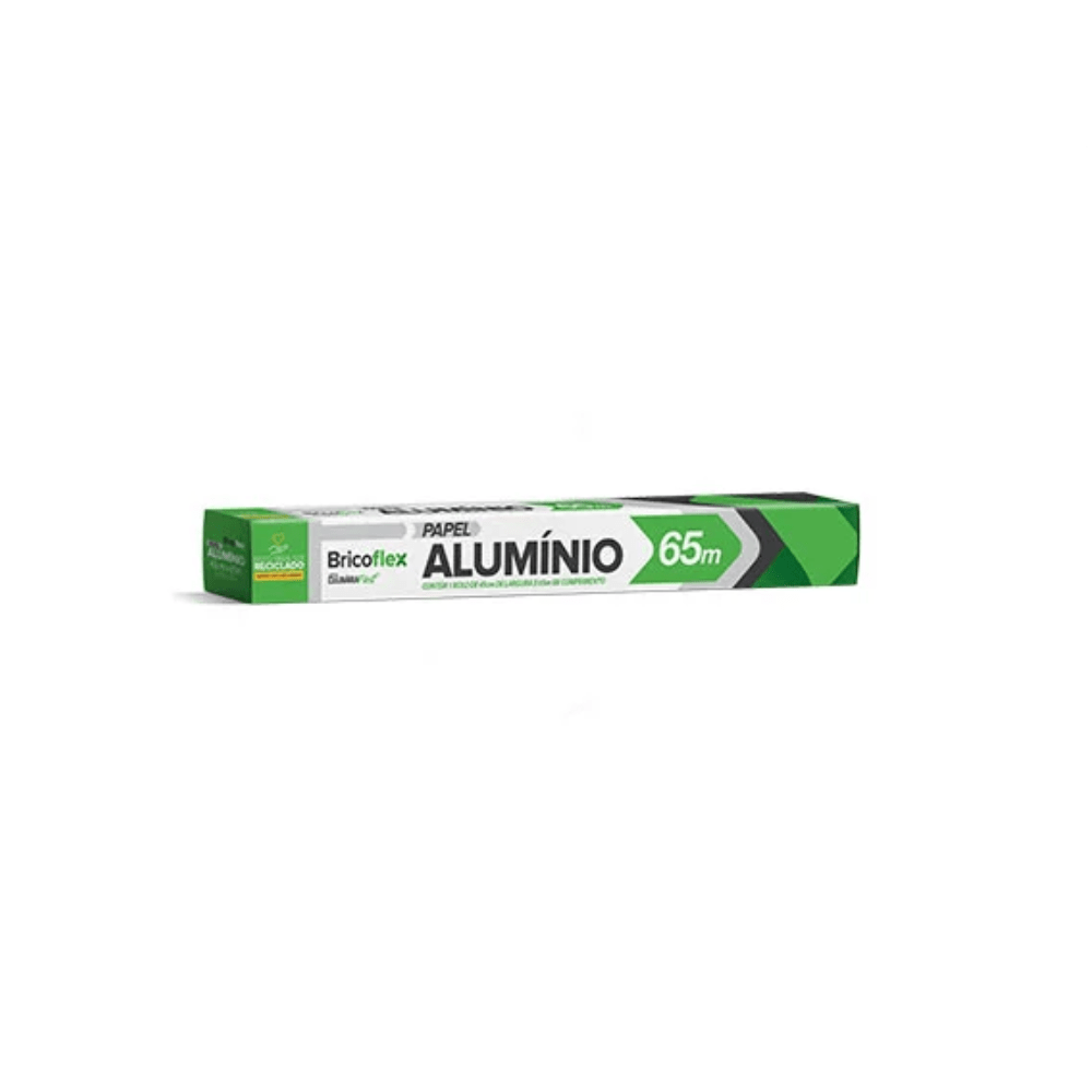 Papel Alumínio 0,45x65m Bricoflex - e - dona