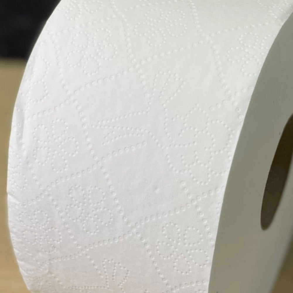 Papel Higiênico 100% celulose 10cm folha simples Ouroppel 8 rolos de 300 metros - e - dona