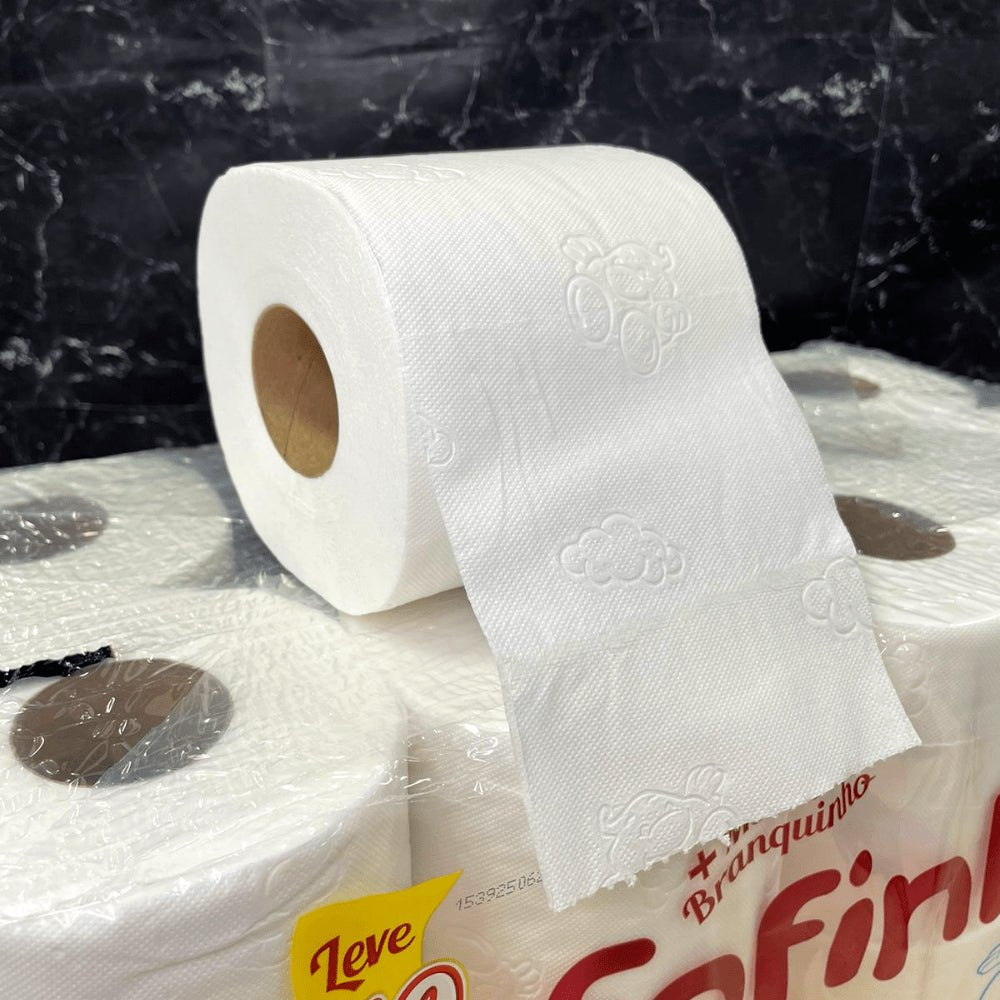 Papel Higiênico Folha Dupla Fofinho 6 pacotes com 16 rolos de 30 metros cada - e - dona