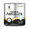 Papel Higiênico Folha Dupla Fofinho Absolute com 4 rolos de 30 metros