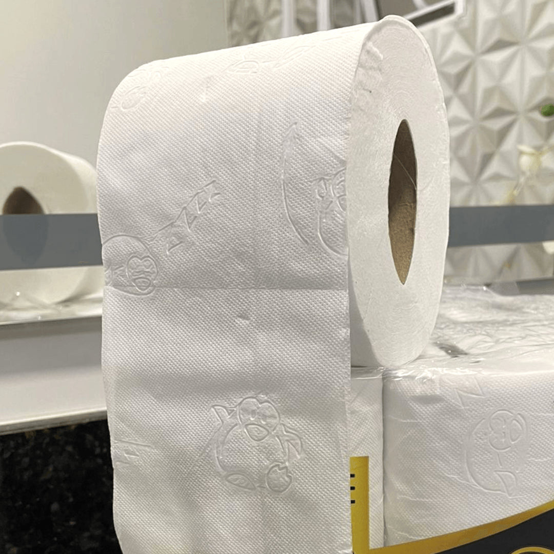 Papel Higiênico Folha Dupla Ness com Alça com 16 rolos de 30 metros - e - dona