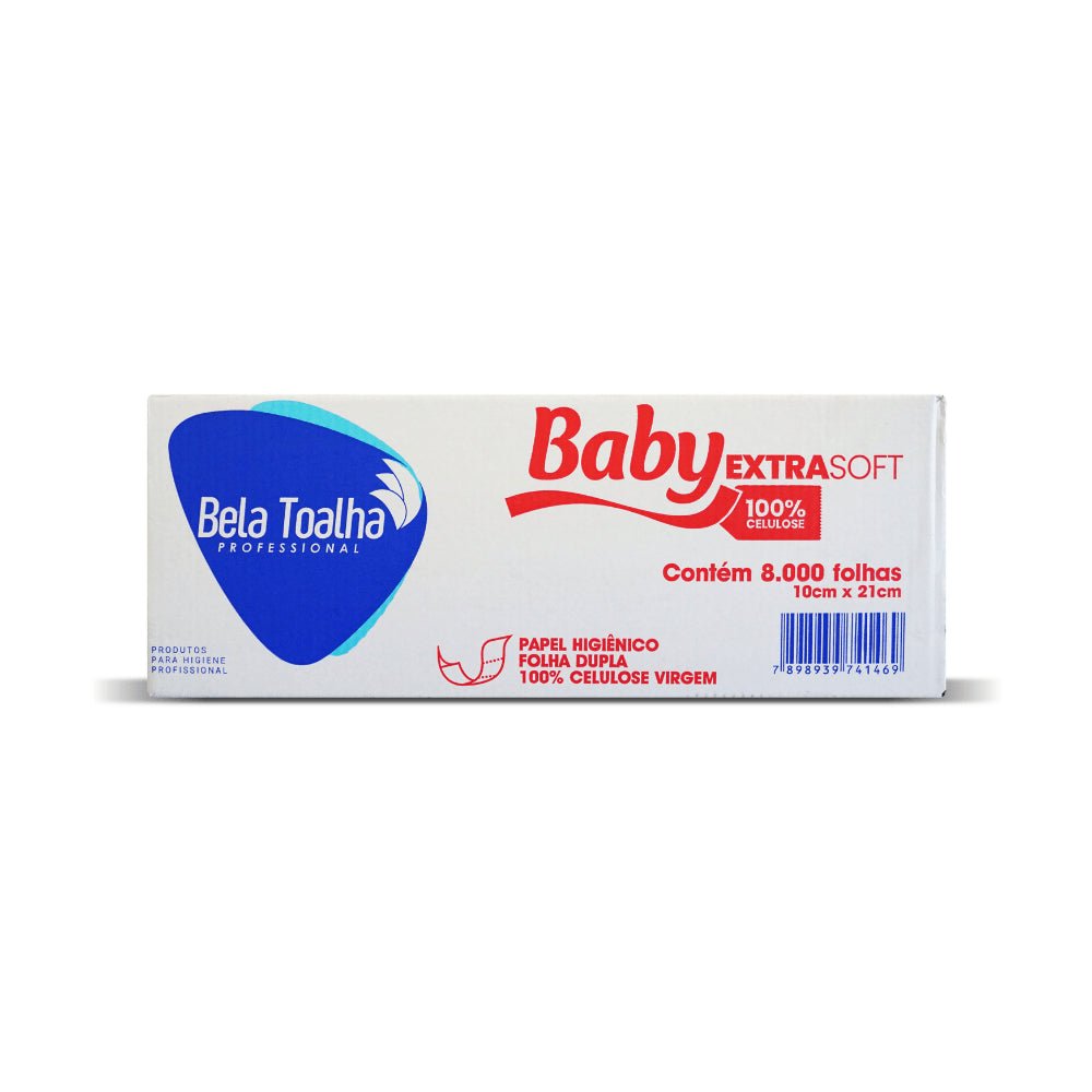 Papel Higiênico Interfolhado Cai - Cai folha dupla Baby com 8.000 folhas - e - dona