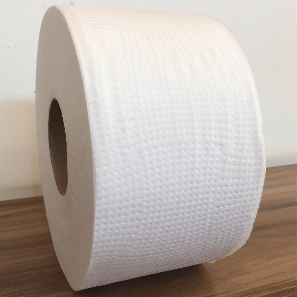 Papel Higiênico Rolão 100% celulose Folha simples Alveflor com 8 rolos de 300 metros - e - dona