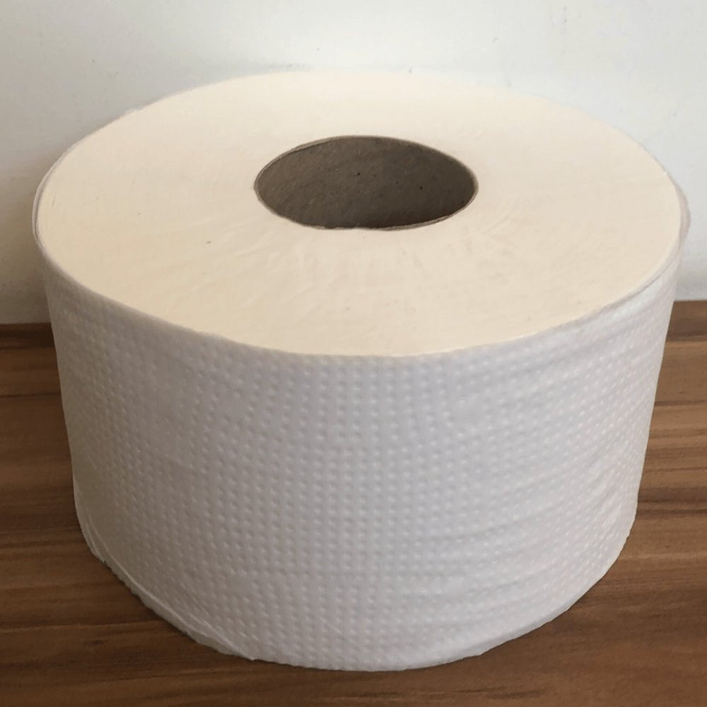Papel Higiênico Rolão 100% celulose Folha simples Alveflor com 8 rolos de 300 metros - e - dona
