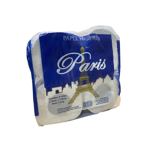 Papel Higiênico Rolão 100% Celulose Paris com 8 Rolos - e - dona