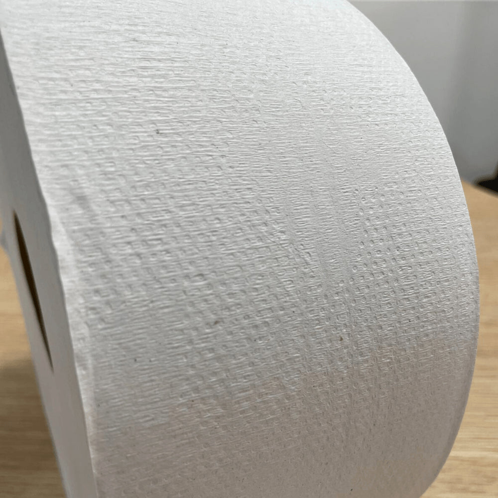 Papel Higiênico Rolão Branco Reciclado folha simples Dubbon com 8 rolos de aproximadamente 600 metros - e - dona