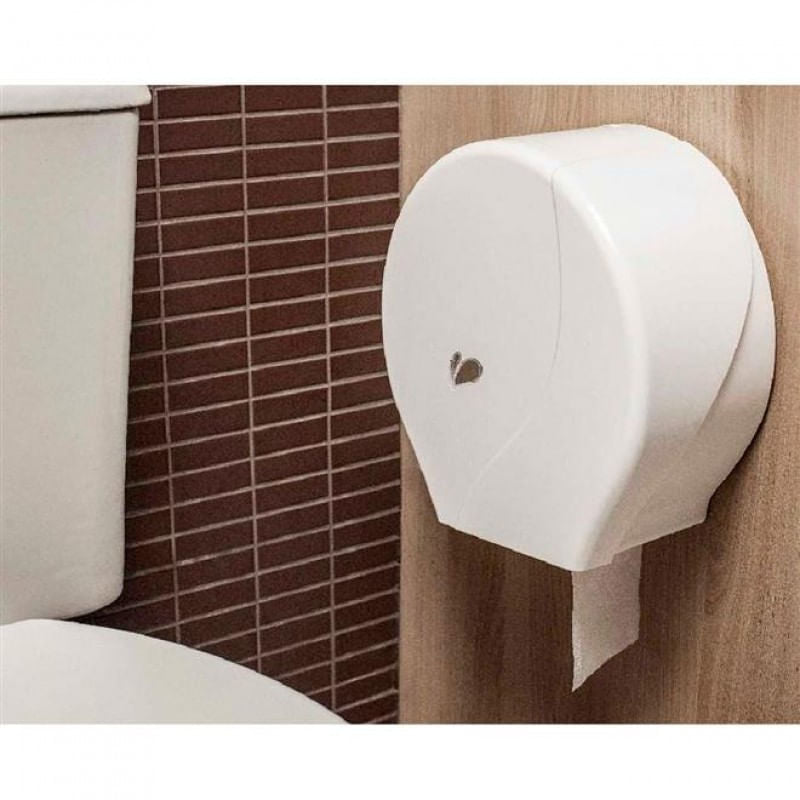 Papel Higiênico Rolão Luxo folha simples Toppel com 8 rolos - e - dona