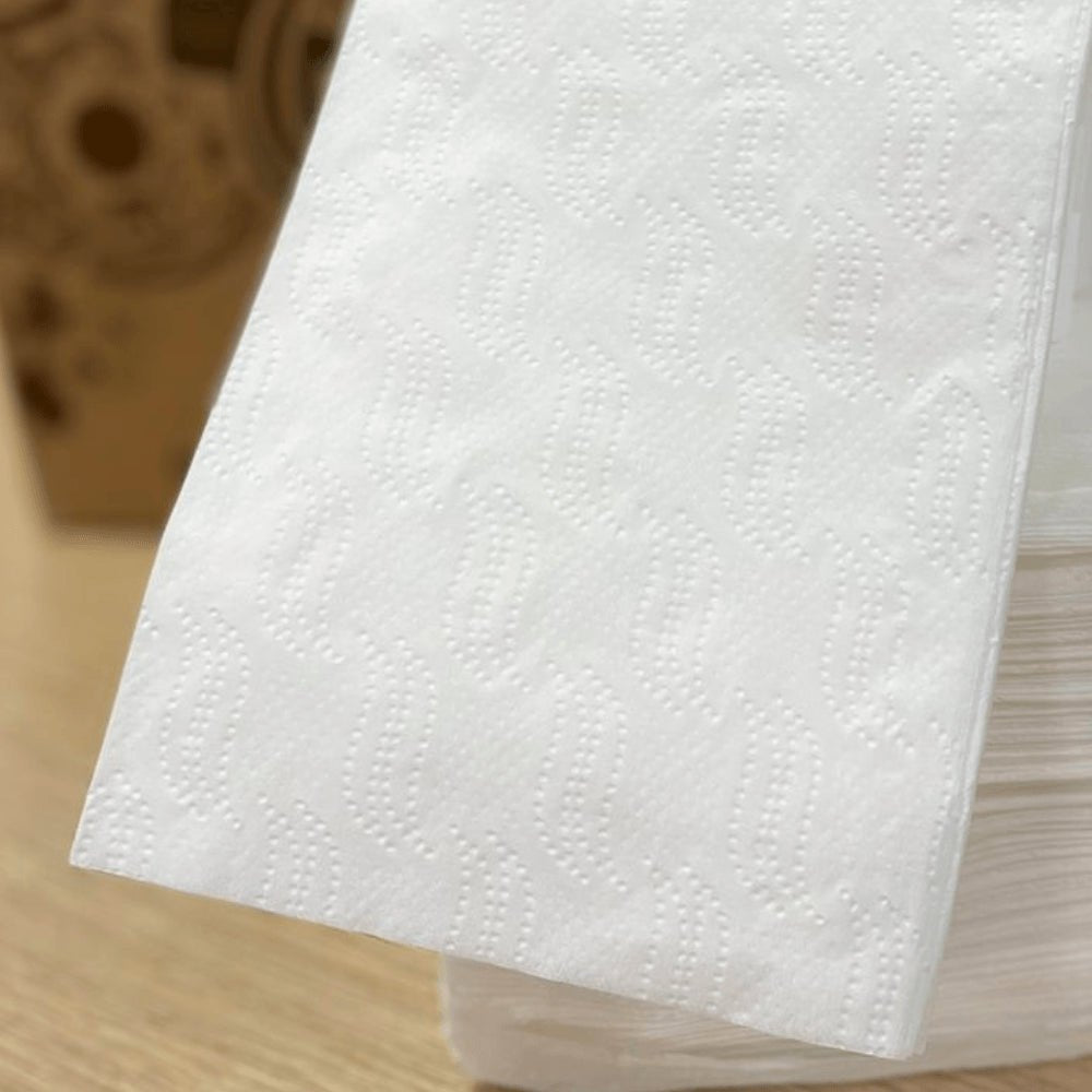 Papel Interfolha 100% celulose 22,5x20cm 2 dobras folha simples Ouroppel com 4.800 folhas - e - dona