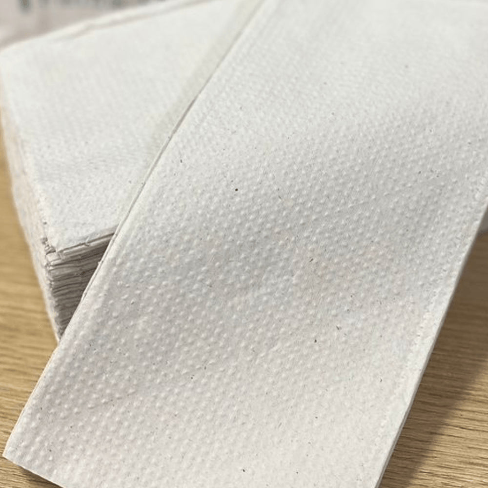 Papel Interfolha Branco 21x22cm 2 dobras folha simples White Paper com 1.000 folhas - e - dona