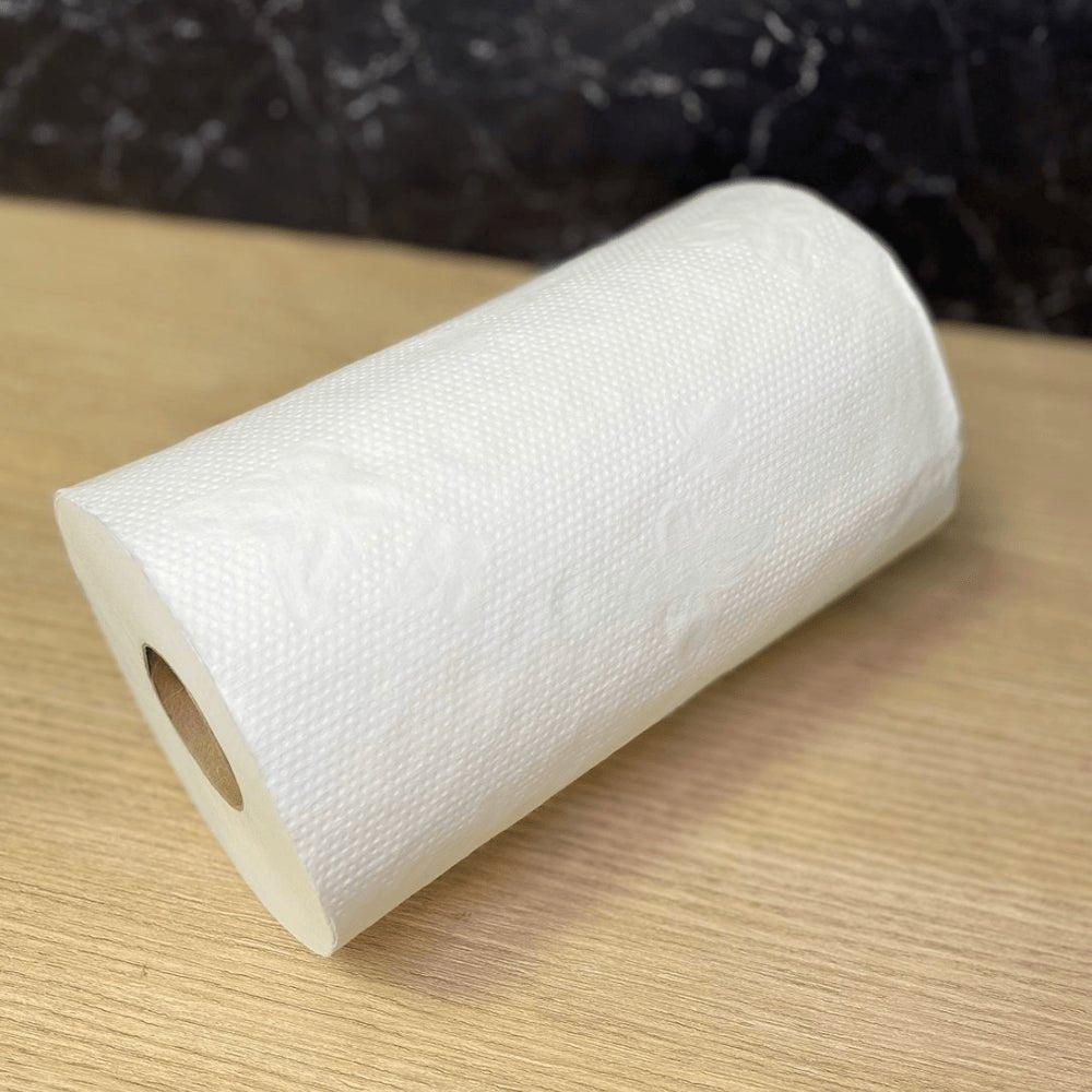Papel Toalha Bobina 100% Celulose Ouroppel com 8 Rolos de 100 metros - e - dona