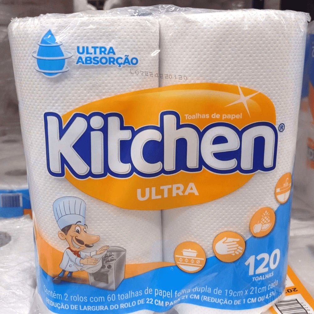 Papel Toalha para cozinha Kitchen com 2 rolos - e - dona