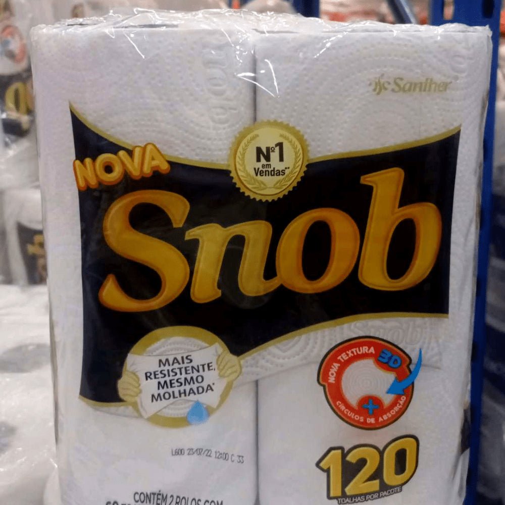 Papel Toalha Snob para cozinha com 2 rolos - e - dona