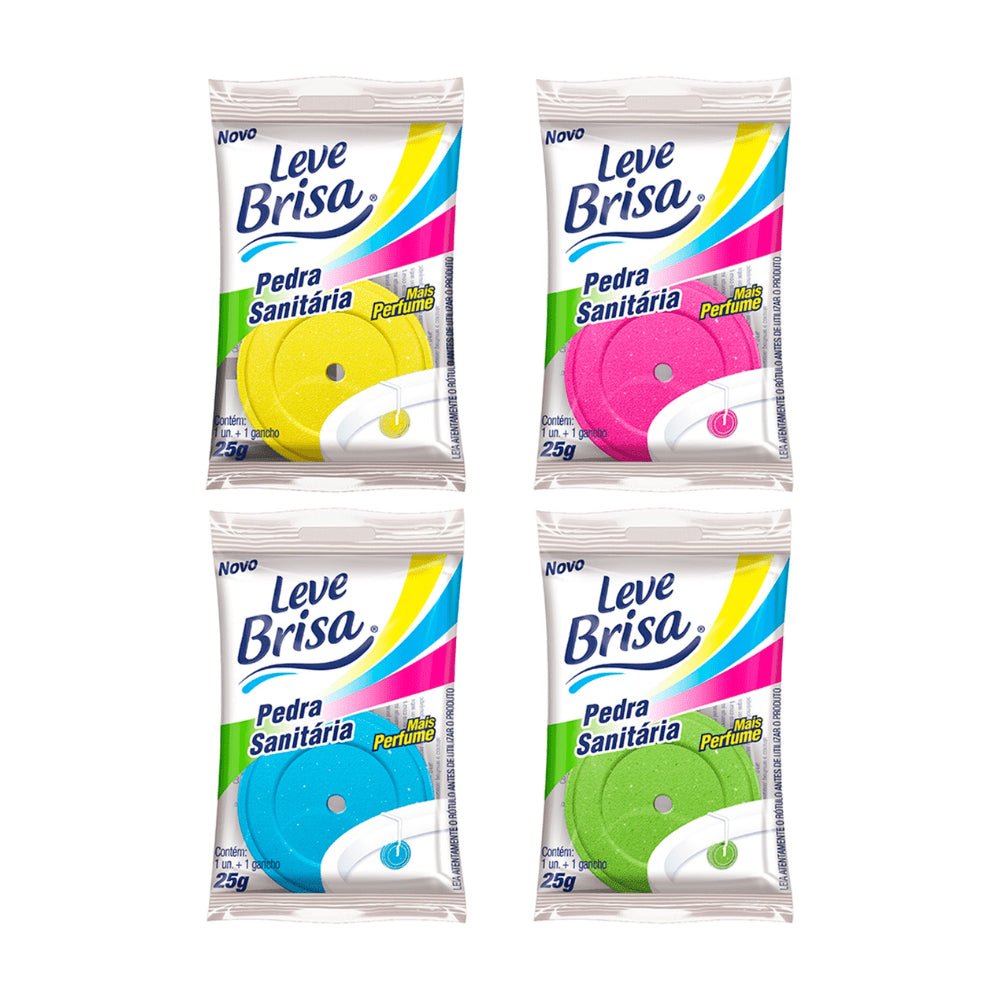 Pedra Sanitária Mista 25g Leve Brisa Cartela com 12 unidades - e - dona