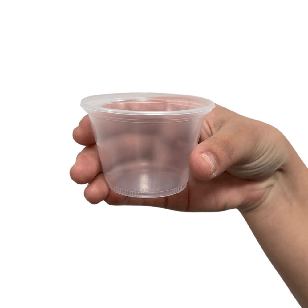 Pote 100ml Translúcido Liso PS sem tampa Copaza com 2.500 unidades - e - dona