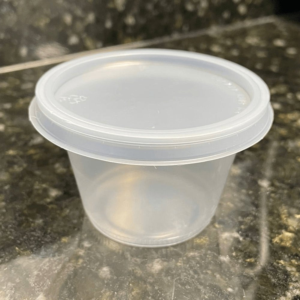 Pote 100ml Translúcido Liso PS sem tampa Copaza com 2.500 unidades - e - dona