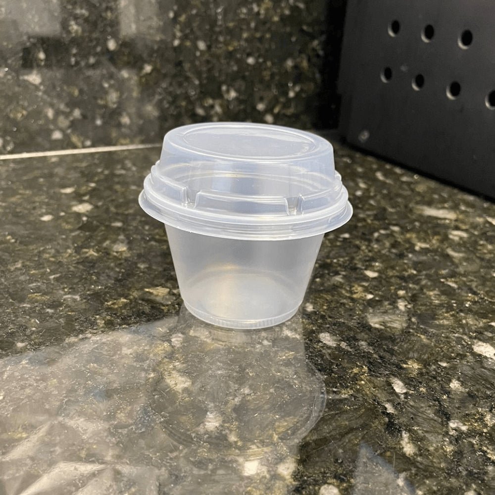 Pote 100ml Translúcido Liso PS sem tampa Copaza com 2.500 unidades - e - dona