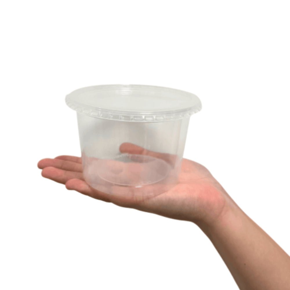 Pote Com Tampa 500ml Transparente PP com 25 Unidades Ultra - e - dona