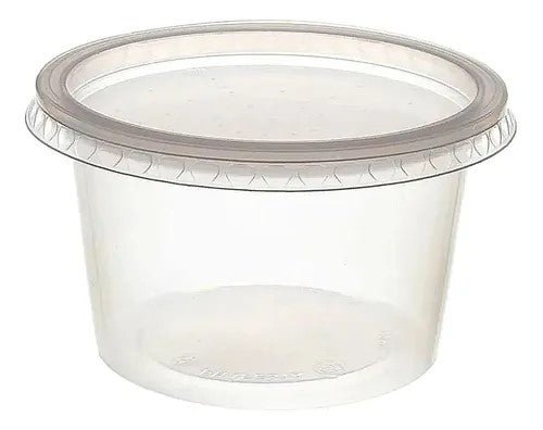 Pote Com Tampa 500ml Ultra Transparente PP 12x25 - e - dona