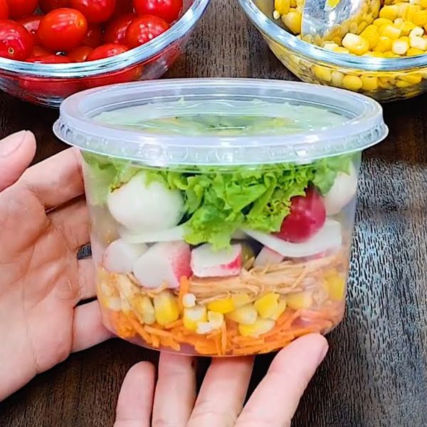 Pote Com Tampa 500ml Ultra Transparente PP 12x25 - e - dona