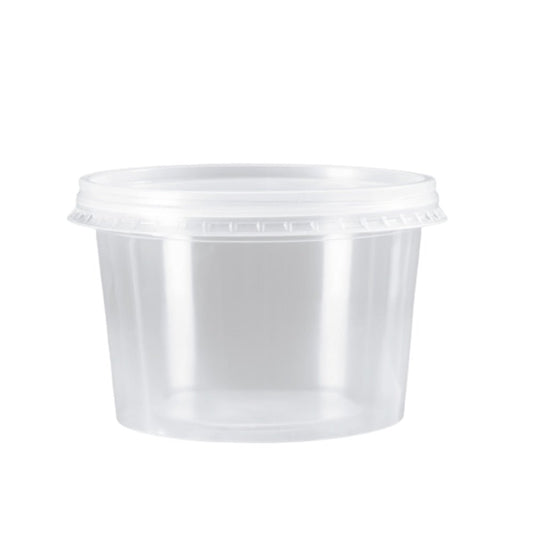 Pote de 1.000ml transparente com tampa Cristalcopo com 25 unidades - e - dona