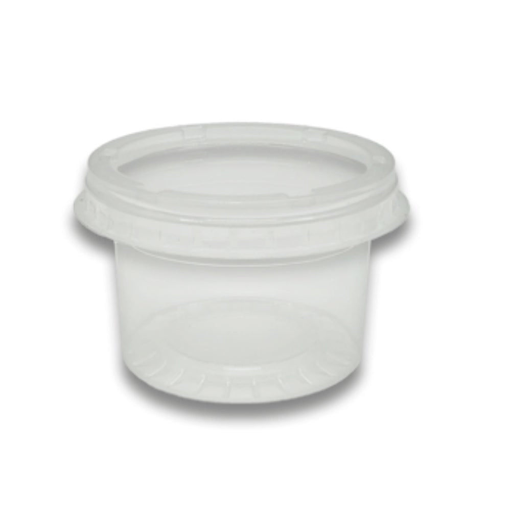 Pote de 140ml com tampa PP transparente Ultratherm Replast com 1.000 unidades - e - dona