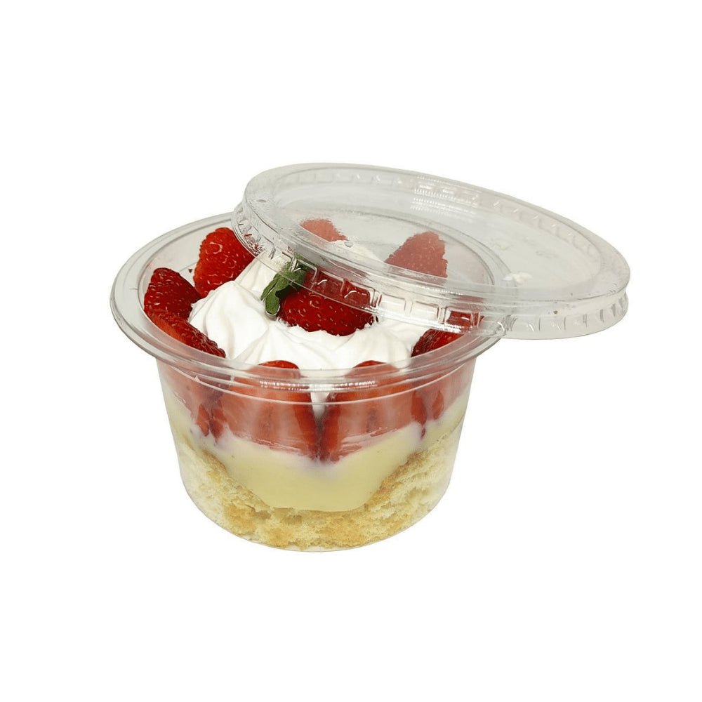 Pote de 250ml Redondo com tampa Transparente Cristalcopo com 500 unidades - e - dona