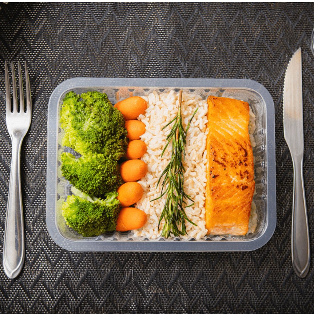 Pote de 500ml Retangular Translúcido com sobretampa Elevada Copaza com 300 unidades - e - dona