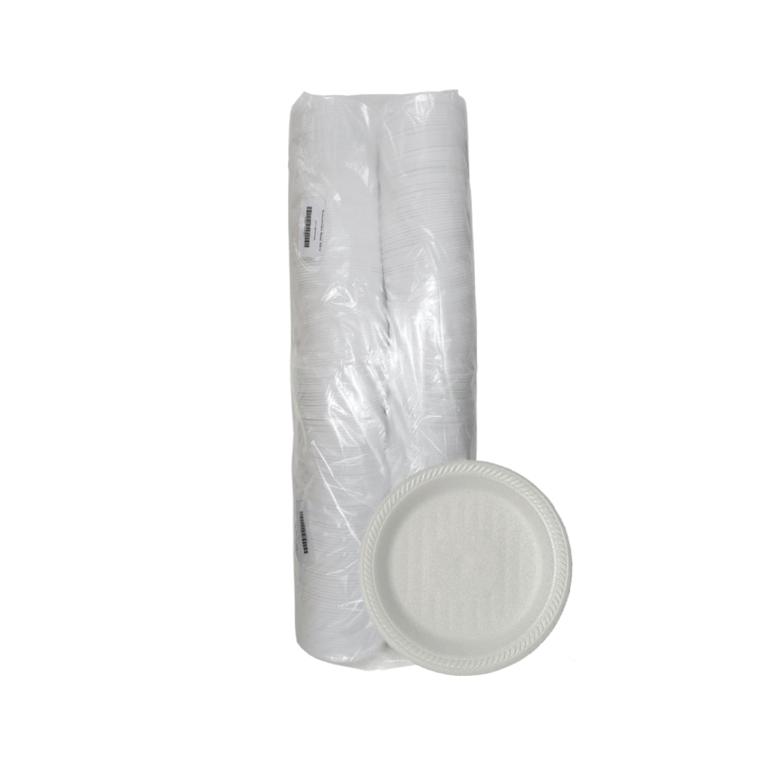 Prato de Isopor Raso 15cm para Sobremesa Ultratherm com 400 unidades - e - dona
