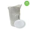 Prato de Isopor Raso 21cm para Refeição Ultratherm com 400 unidades