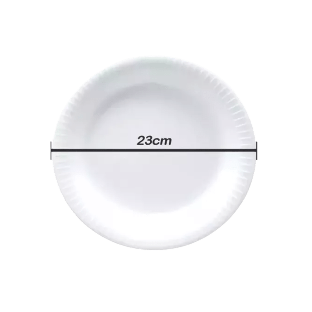 Prato de Isopor Raso 23cm Totalplast 20 Unidades - e - dona