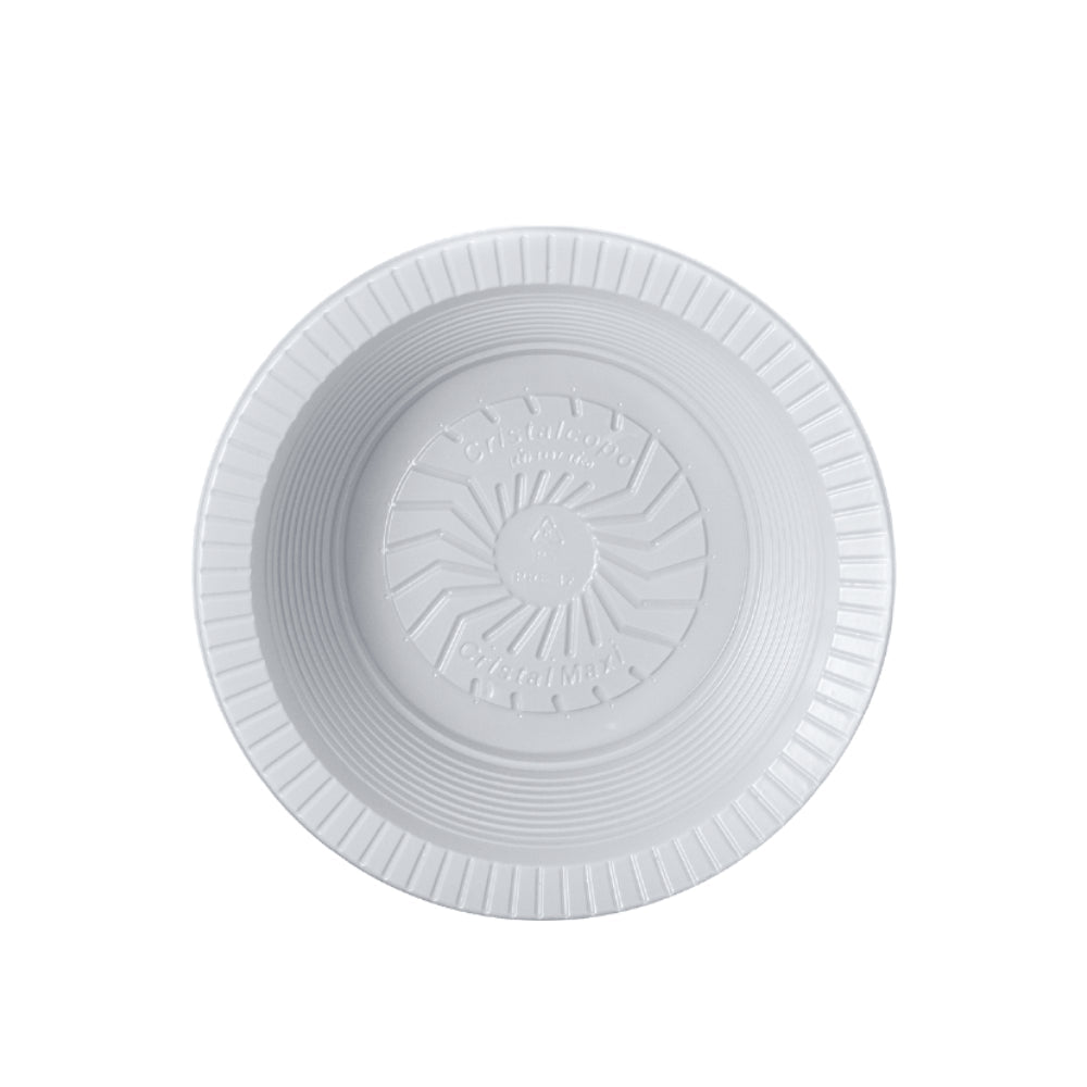 Prato Fundo 12cm Branco Cristalcopo com 1.000 unidades - Estilo Cumbuca - e - dona