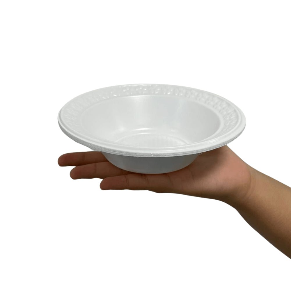 Prato Fundo 15cm Branco Kerocopo com 500 unidades - Estilo Cumbuca - e - dona