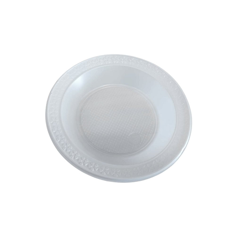 Prato Fundo 21cm Branco para Refeição Kerocopo com 250 unidades - e - dona