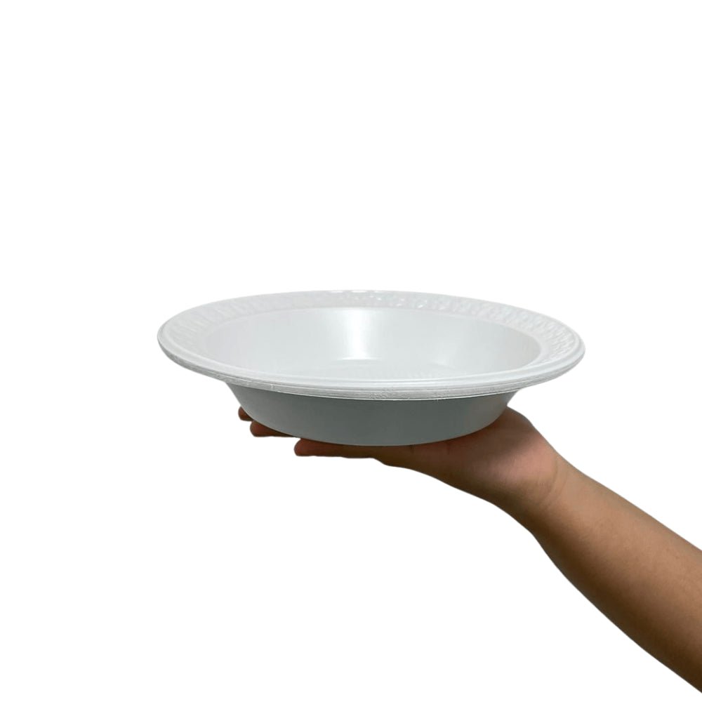 Prato Fundo 21cm Branco para Refeição Kerocopo com 250 unidades - e - dona