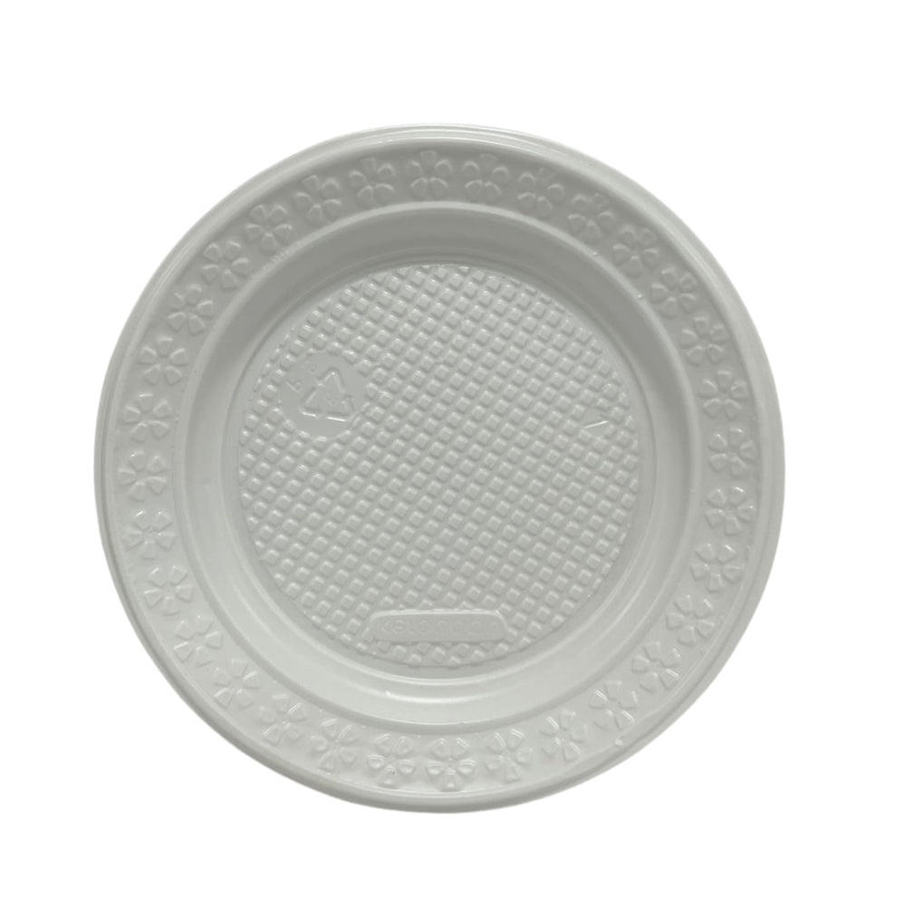 Prato Raso 15cm Branco para Sobremesa Kerocopo com 500 unidades - e - dona