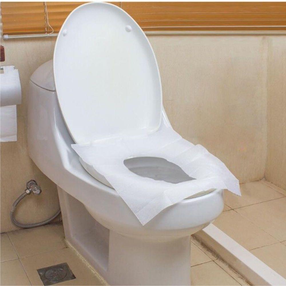 Protetor de Assento Sanitário Trilha com 40 folhas em formato coração - e - dona