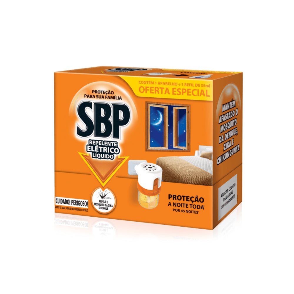 Repelente Elétrico + Refil 45 noites SBP 1 unidade - e - dona