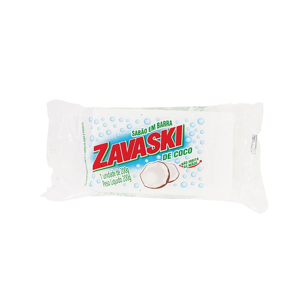 Sabão em Pedra de Coco Zavaski 200g 1 unidade - e - dona